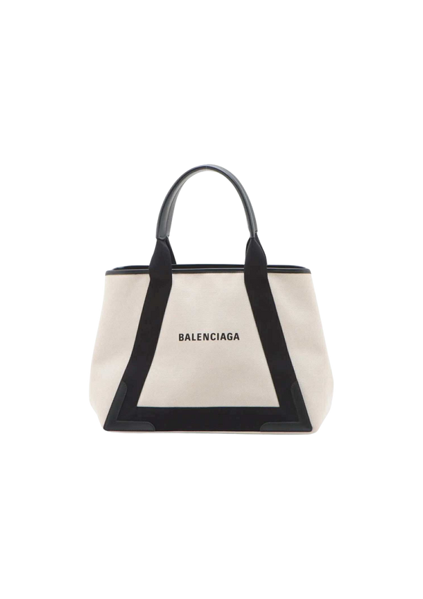 BALENCIAGA Navy Cabas Handbag