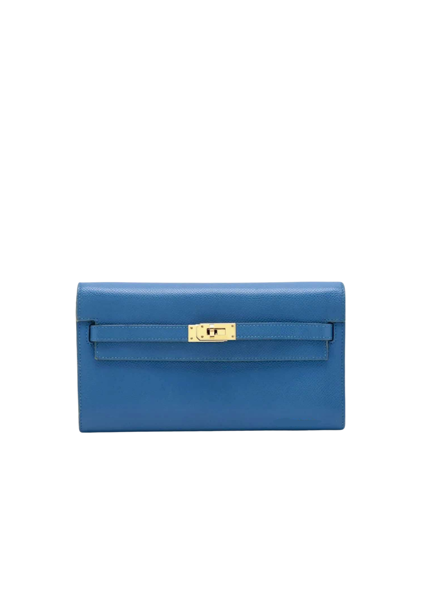 HERMÈS Kelly Wallet Togo Veau Epsom Mykonos