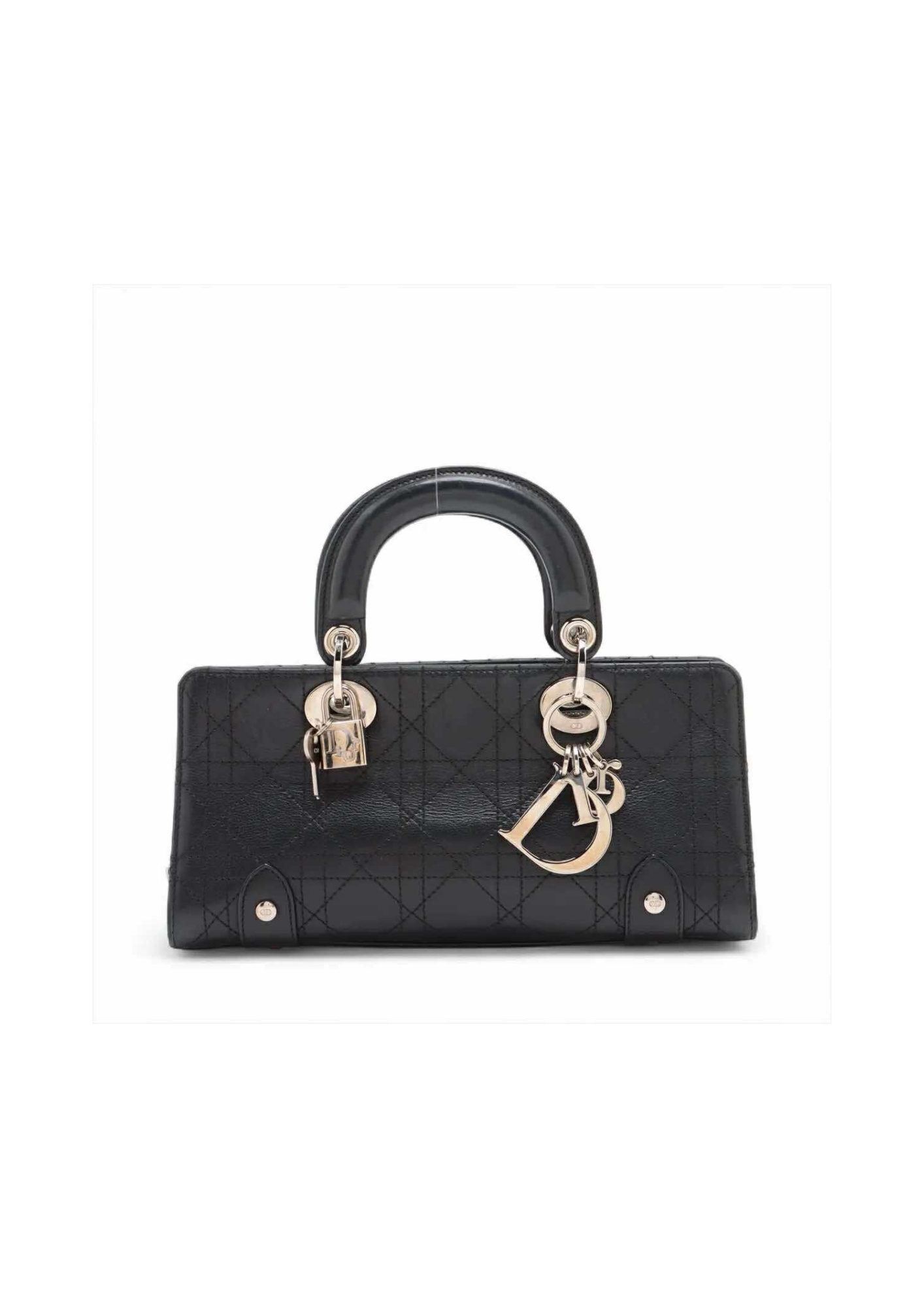 CHRISTIAN DIOR &nbsp Lady Dior Cannage Leather Handbag &nbsp