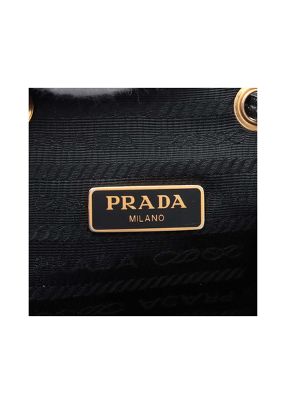 PRADA Logo Jacquard 2Way Shoulder Bag