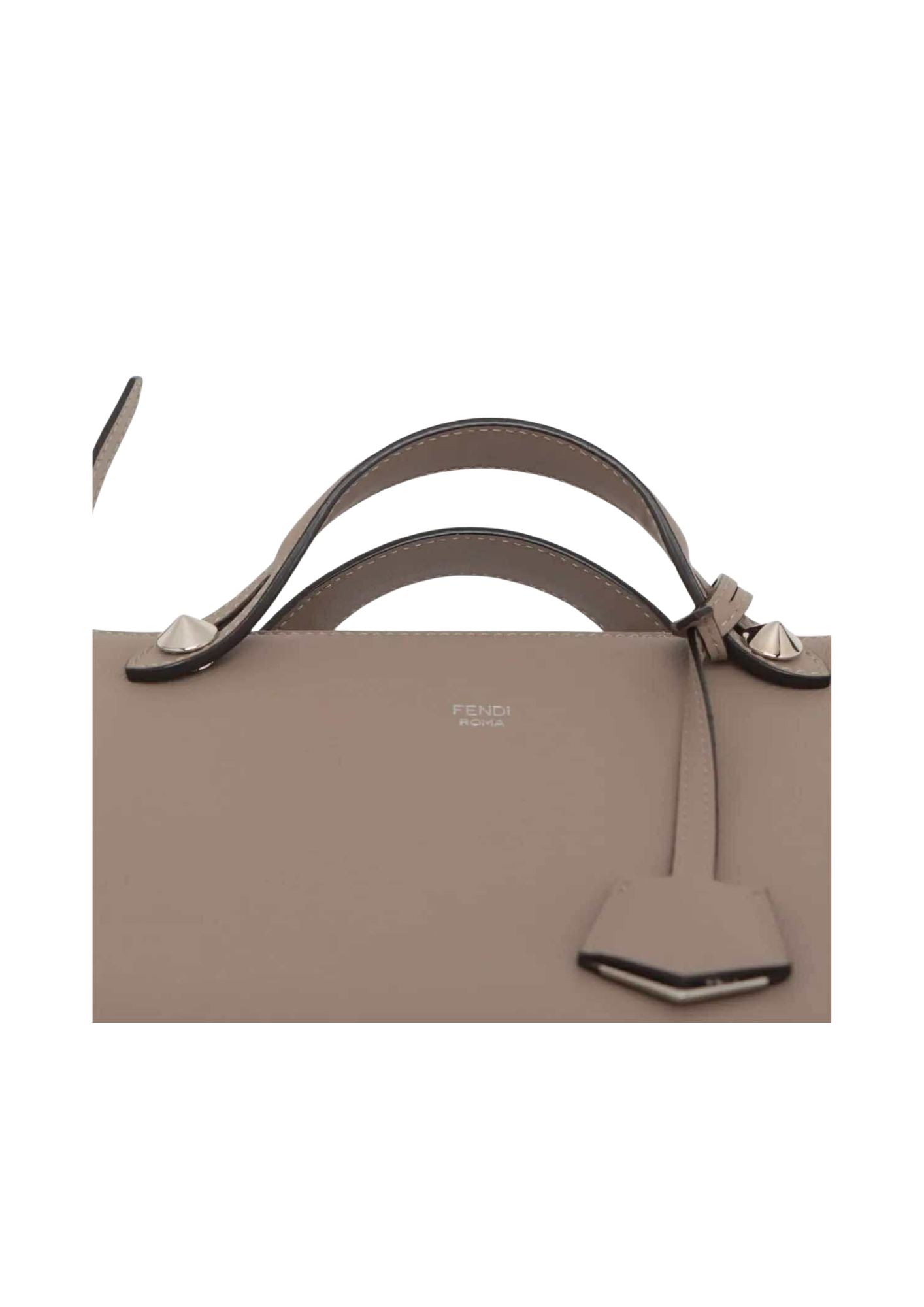 FENDI By the way Leather 2Way Handbag Brown