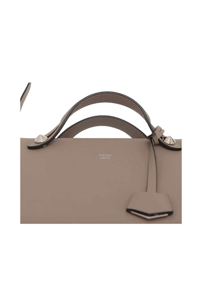FENDI By the way Leather 2Way Handbag Brown