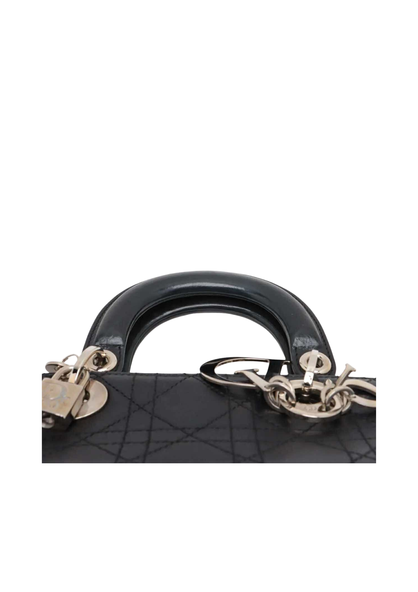 CHRISTIAN DIOR &nbsp Lady Dior Cannage Leather Handbag &nbsp