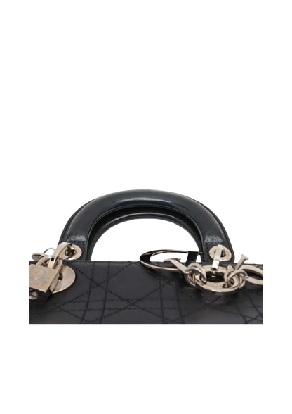 CHRISTIAN DIOR &nbsp Lady Dior Cannage Leather Handbag &nbsp