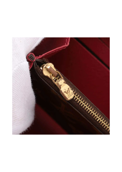 LOUIS VUITTON Monogram Portofeuille Clemence Zip Round Wallet