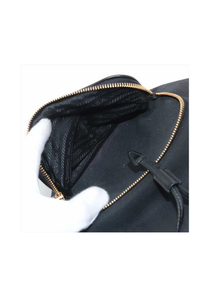 PRADA Logo Jacquard 2Way Shoulder Bag
