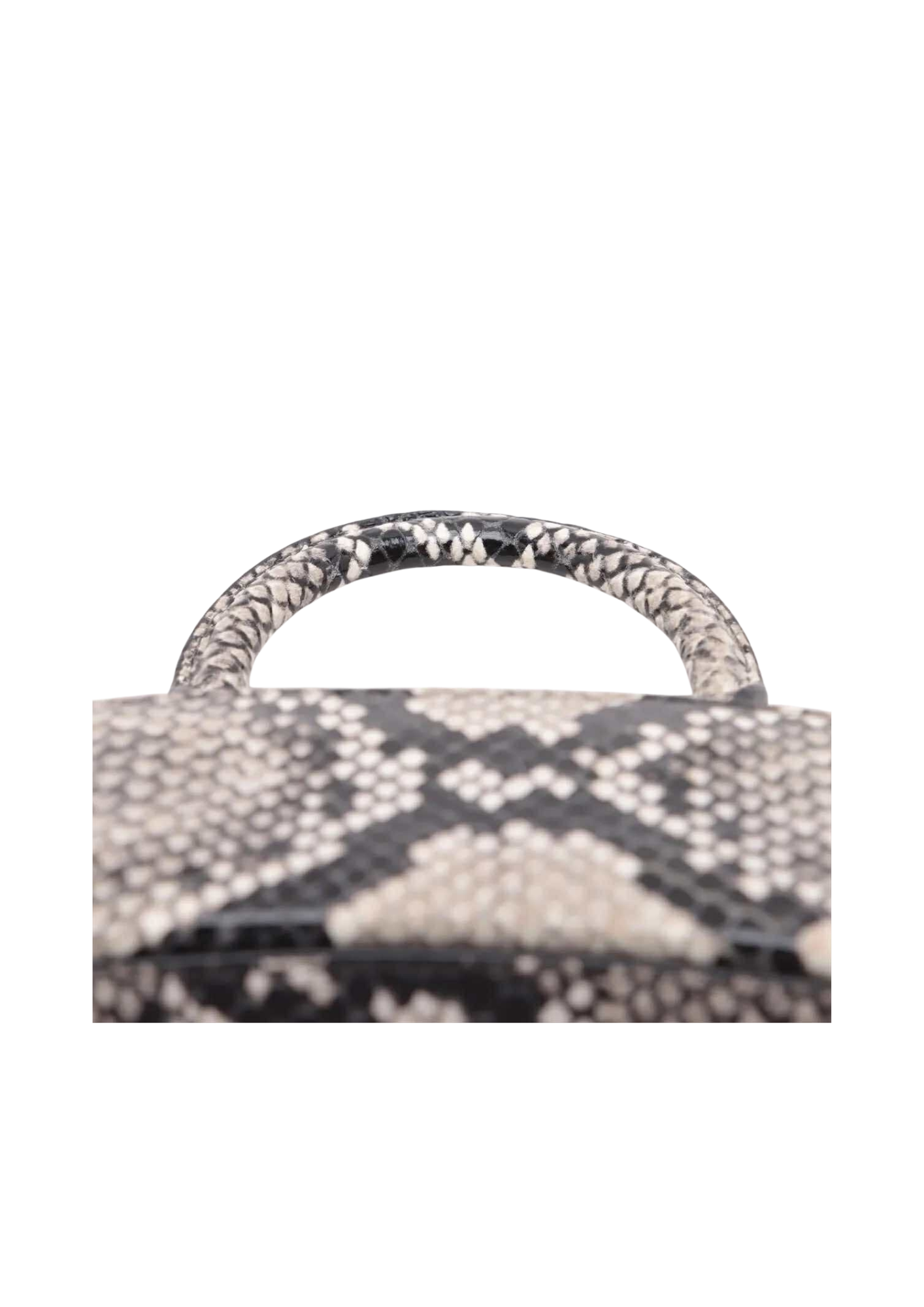BALENCIAGA Hourglass Python Embossing 2Way Mini Handbag