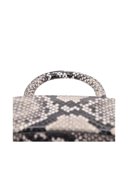 BALENCIAGA Hourglass Python Embossing 2Way Mini Handbag