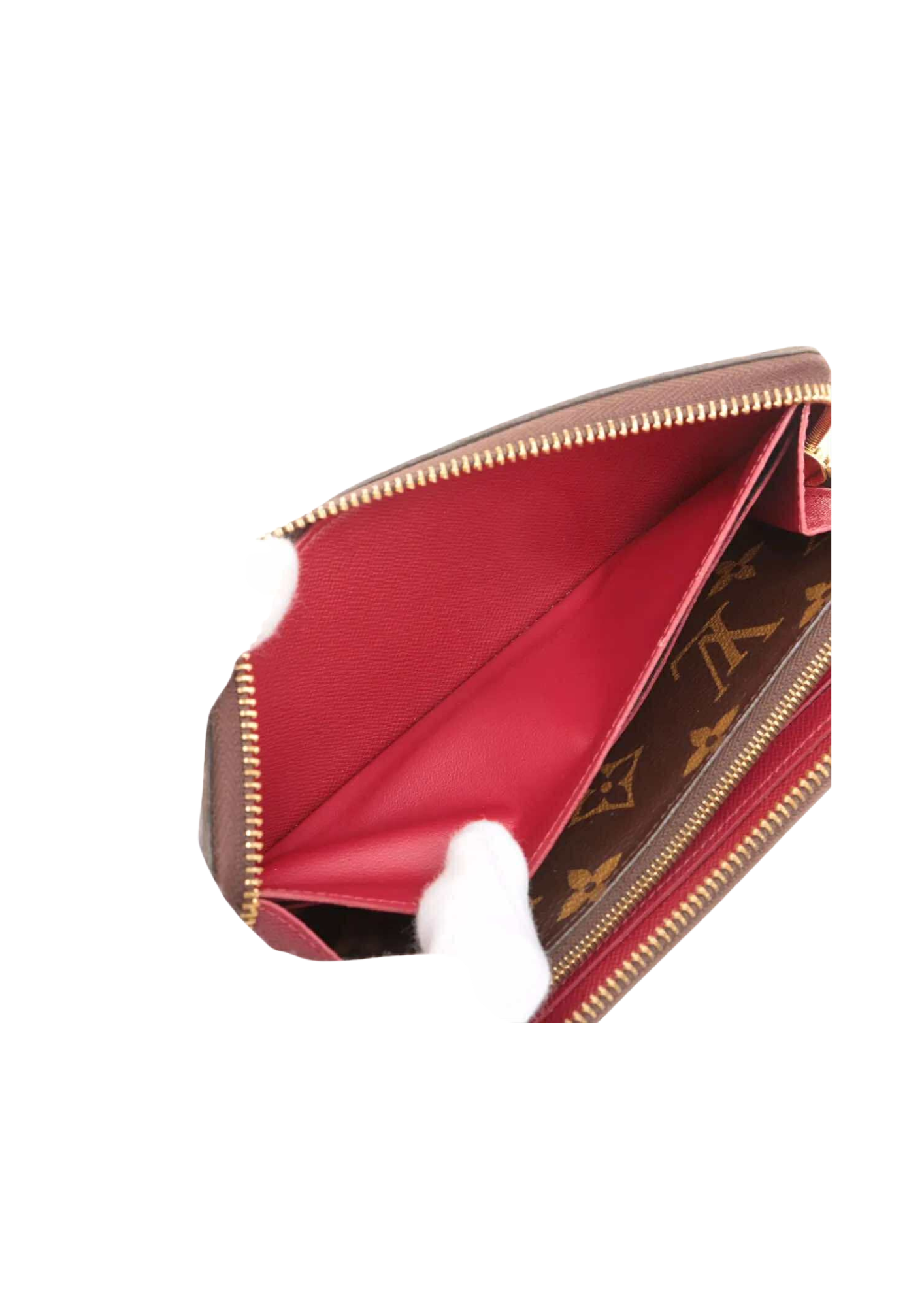 LOUIS VUITTON Monogram Portofeuille Clemence Zip Round Wallet
