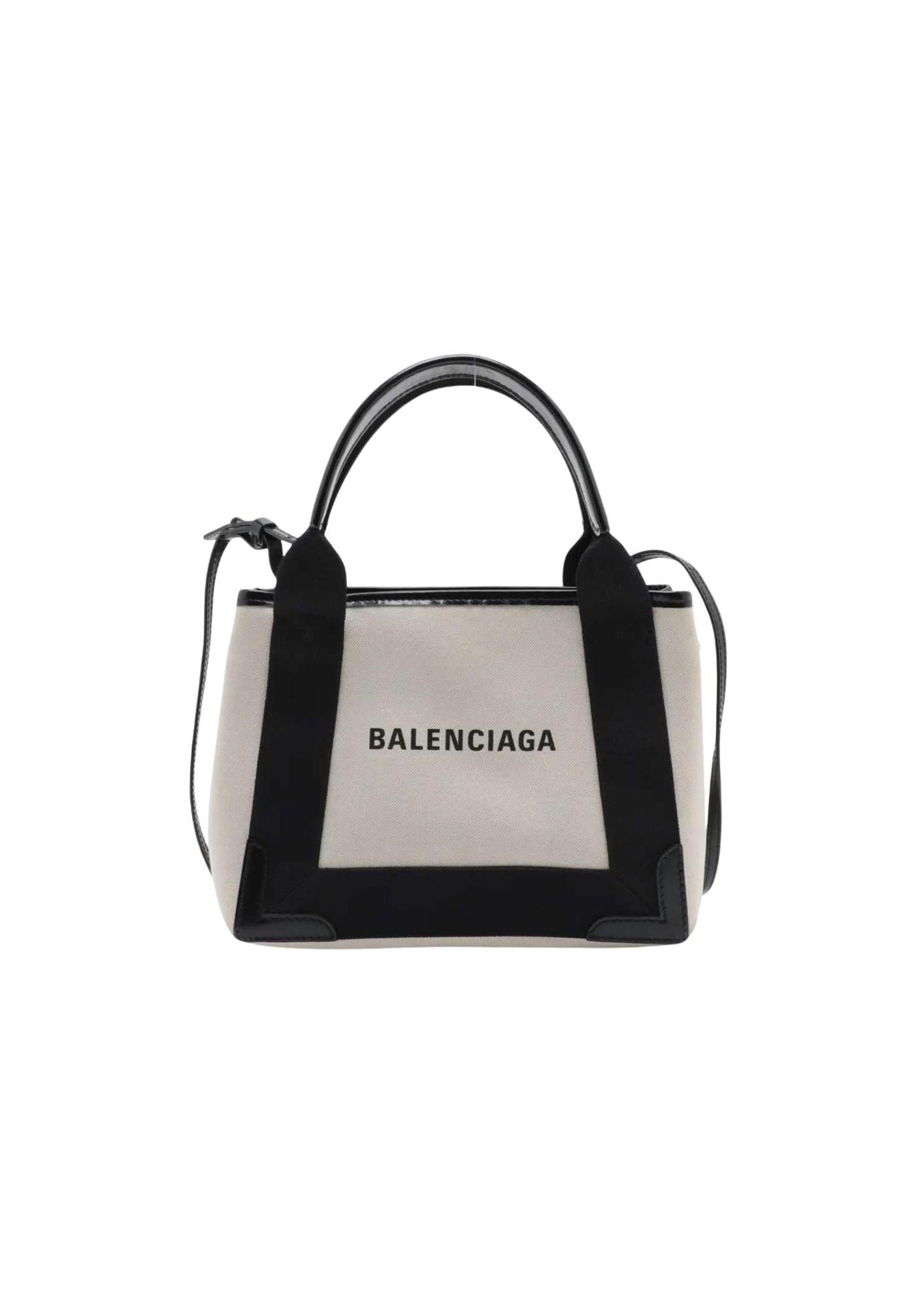 BALENCIAGA Navy Cabas 2Way Handbag