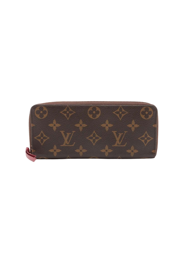 LOUIS VUITTON Monogram Portofeuille Clemence Zip Round Wallet
