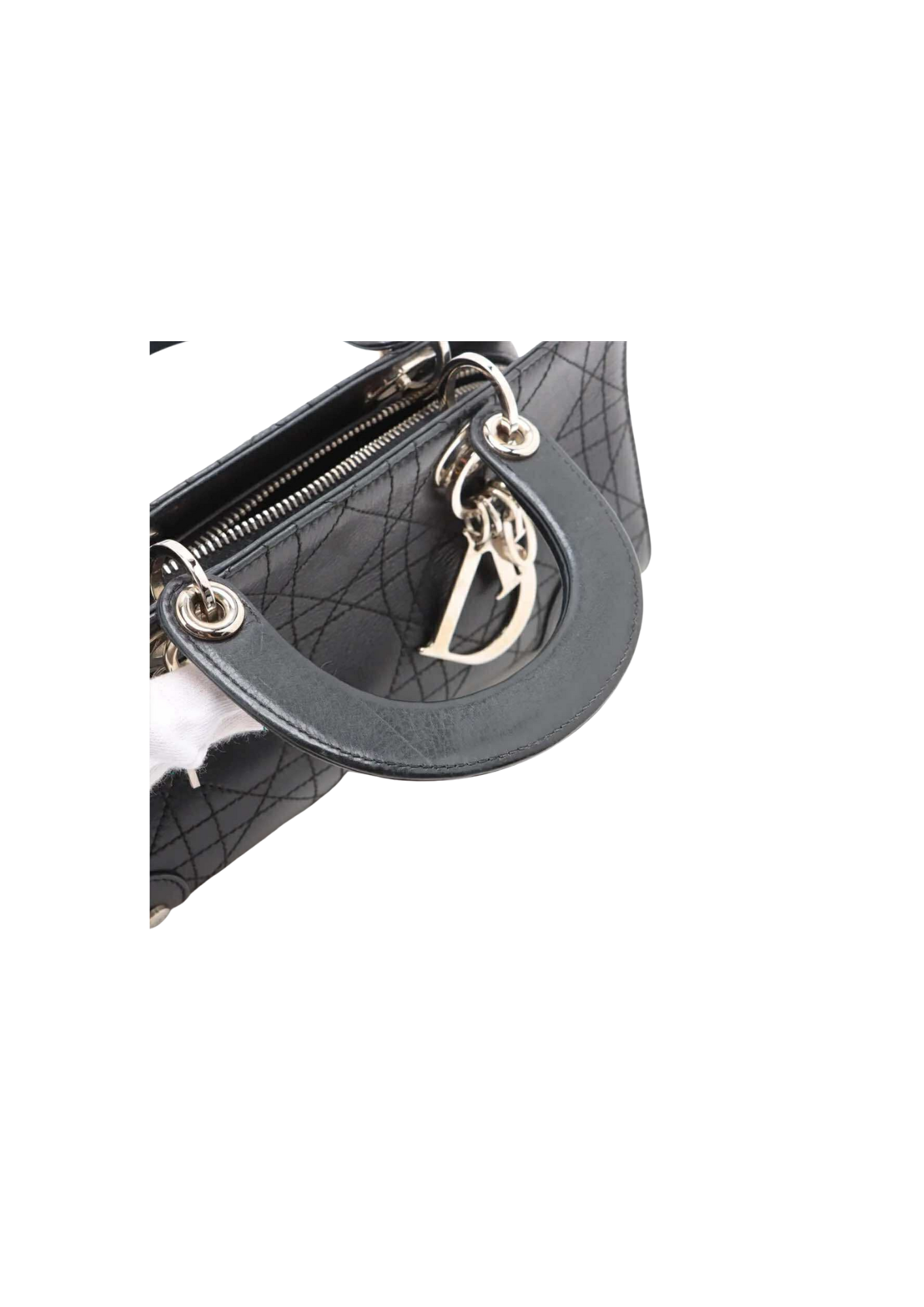 CHRISTIAN DIOR &nbsp Lady Dior Cannage Leather Handbag &nbsp