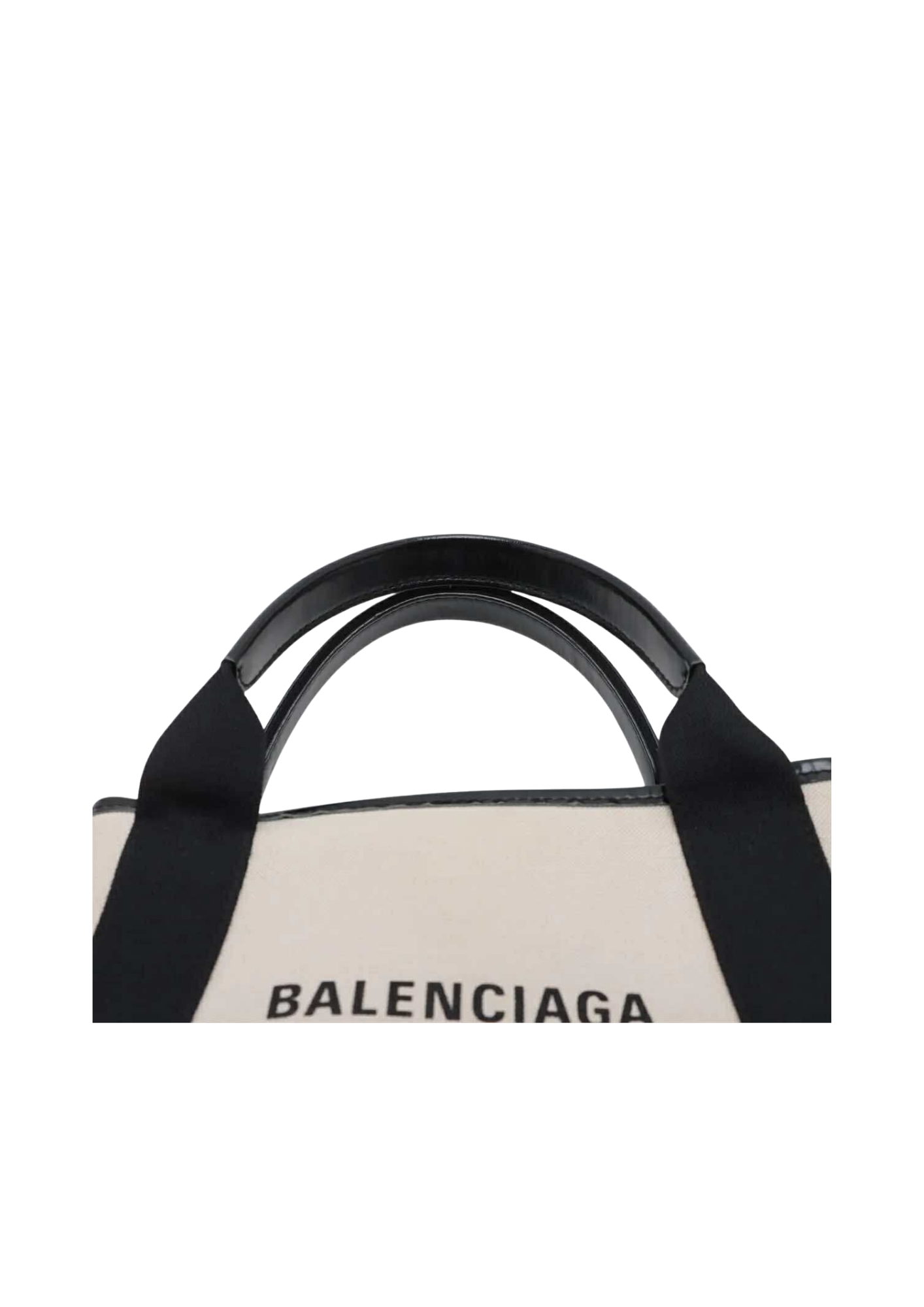 BALENCIAGA Navy Cabas 2Way Handbag