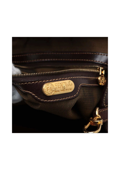 FENDI Zucca Canvas 2 Way Handbag