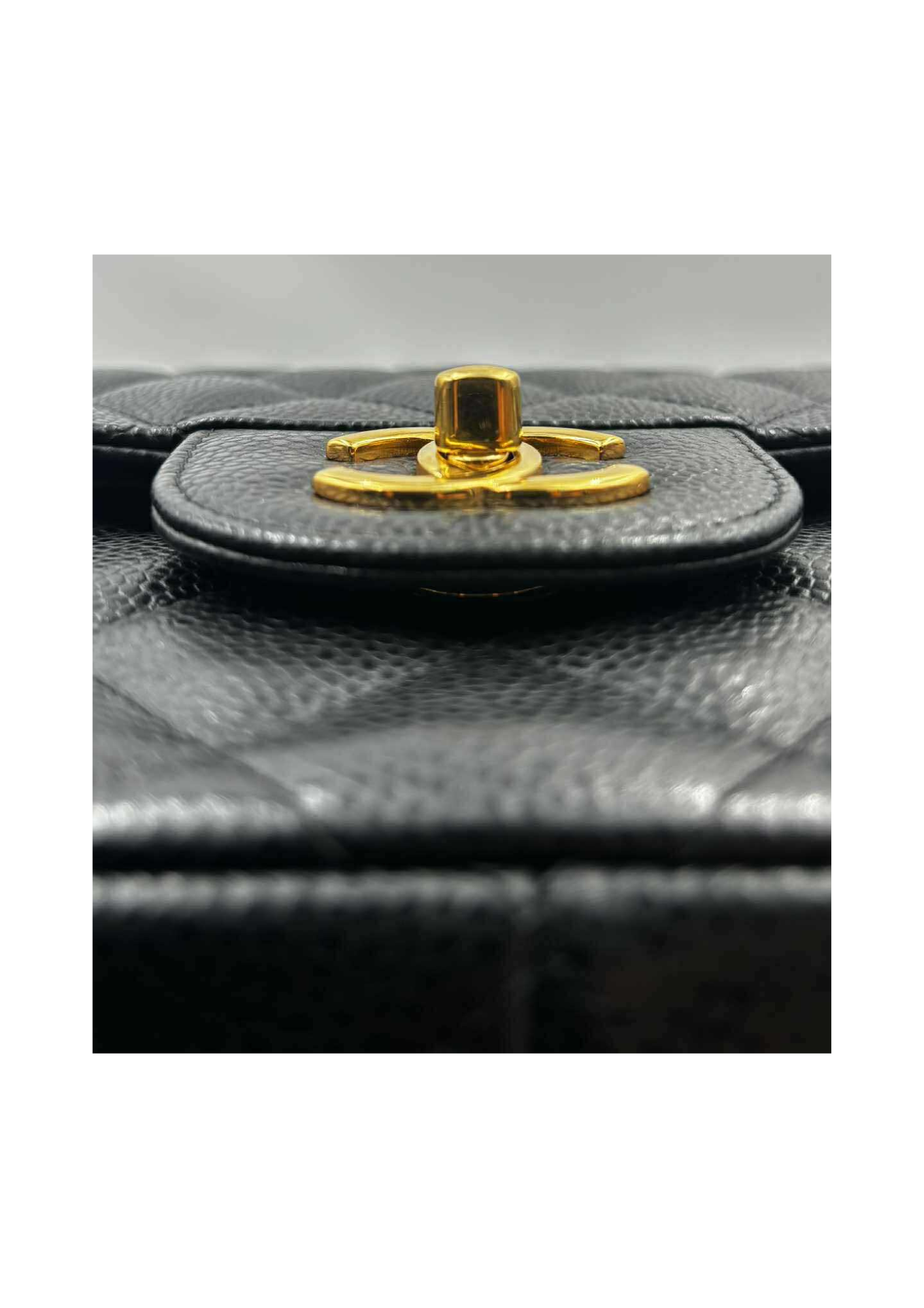 CHANEL Double Flap Caviar Quilted Jumbo