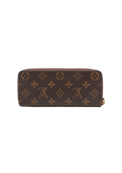 LOUIS VUITTON Monogram Portofeuille Clemence Zip Round Wallet