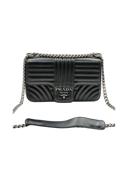 PRADA Diagramme Leather Medium