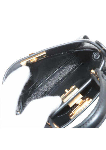 FENDI Nano Peekaboo Leather 2Way Handbag 7AS294