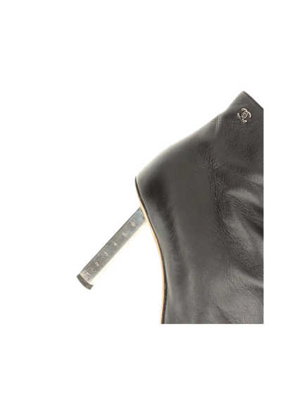CHANEL Coco Mark Short Boots Ladies 38 1/2