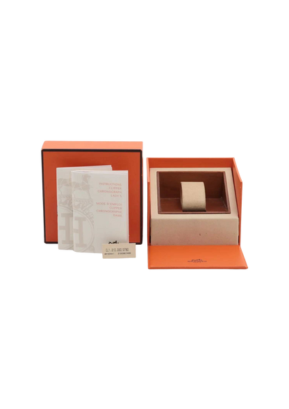 HERMES Clipper QZ Black Dial