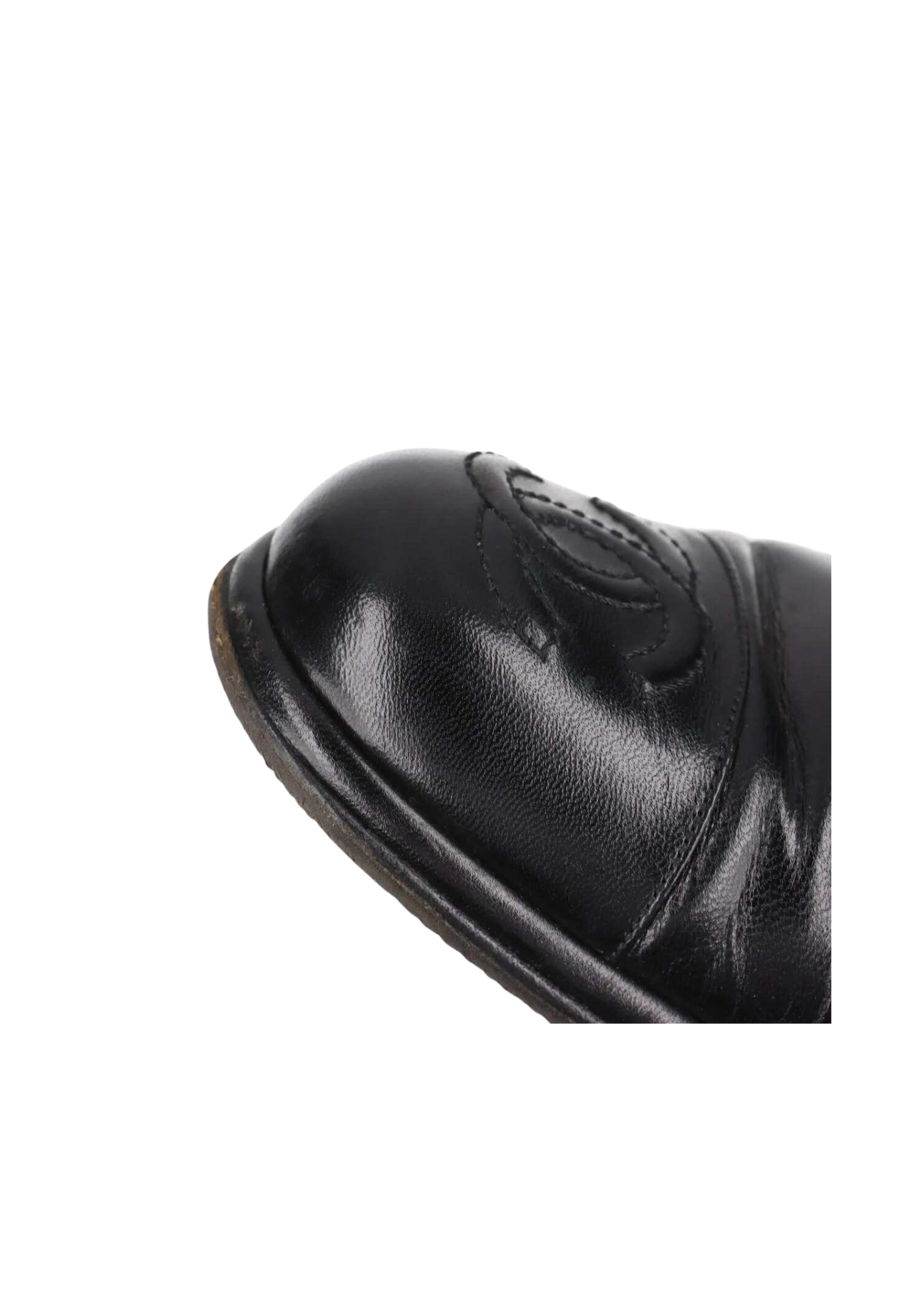 CHANEL Coco Mark Short Boots Ladies 35.5