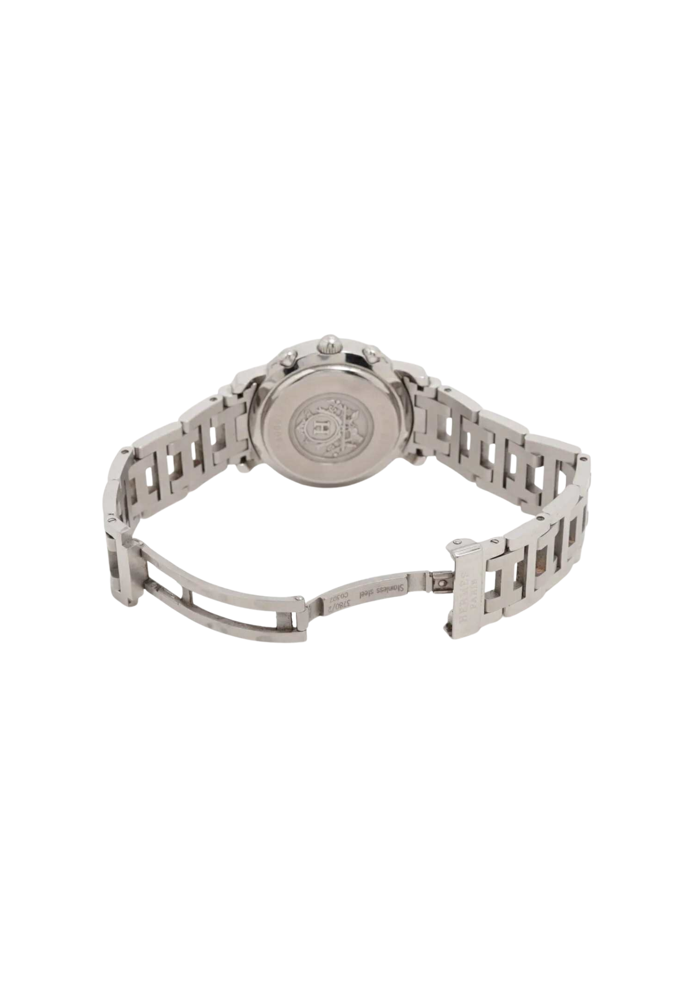 HERMES Clipper QZ Black Dial