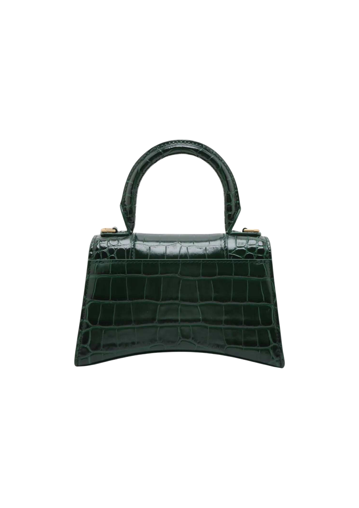 BALENCIAGA Hourglass XS Mock Croc 2Way Handbag