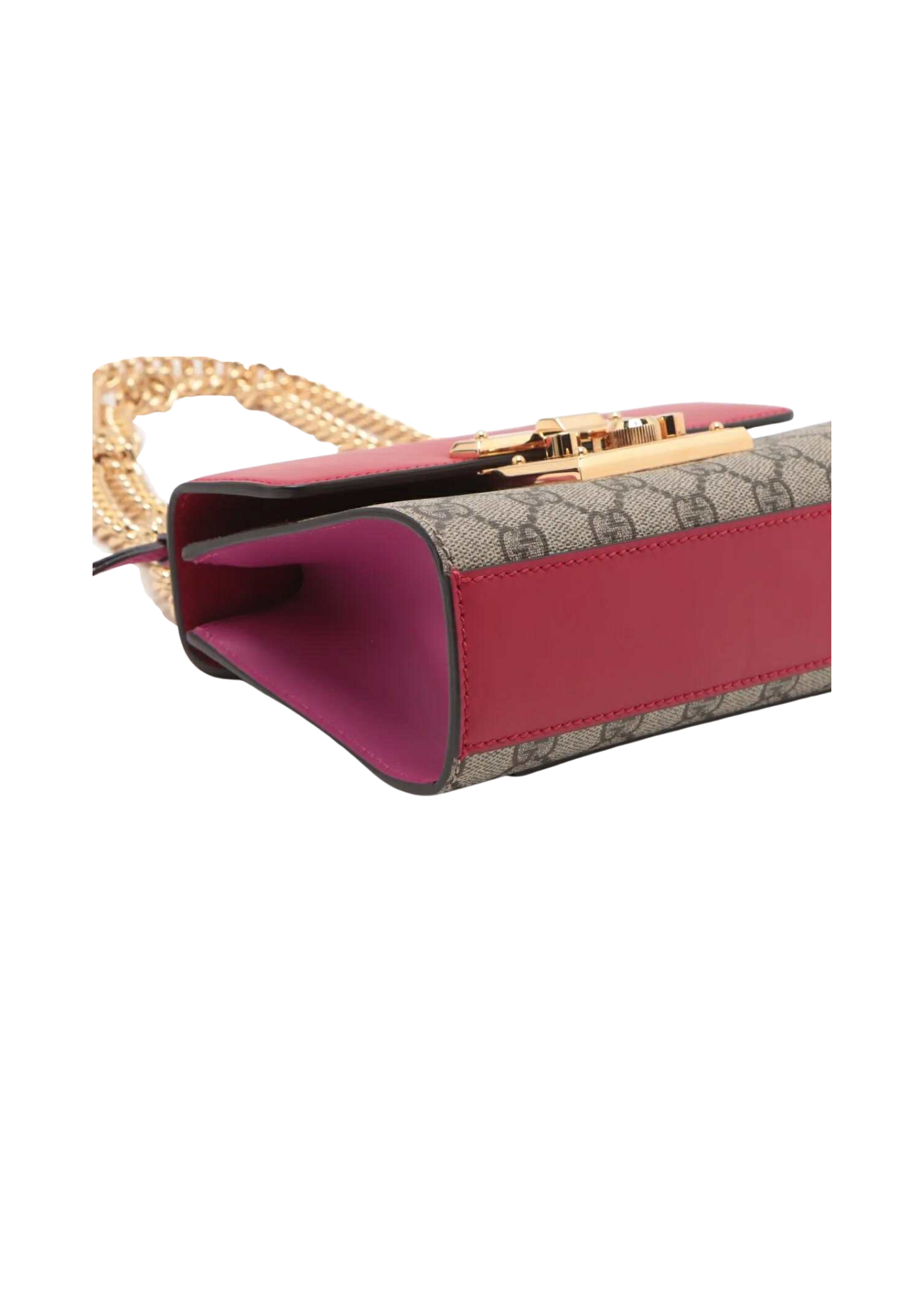 GUCCI GG Supreme Padlock Shoulder Bag