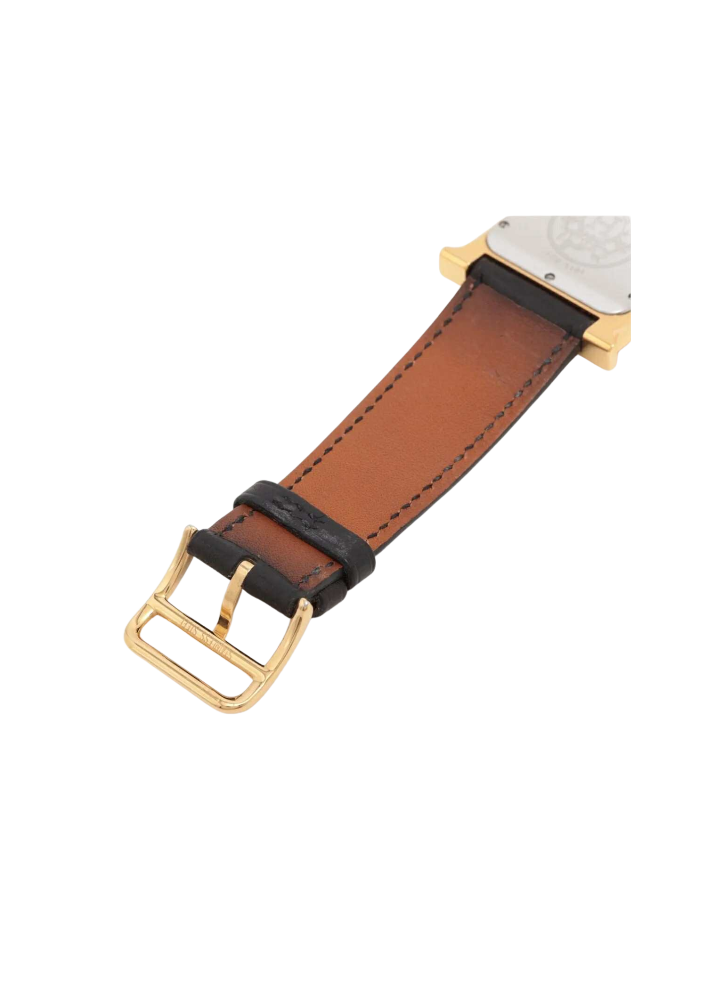 HERMES H Watch HH QZ White Dial