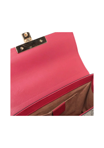 GUCCI GG Supreme Padlock Shoulder Bag