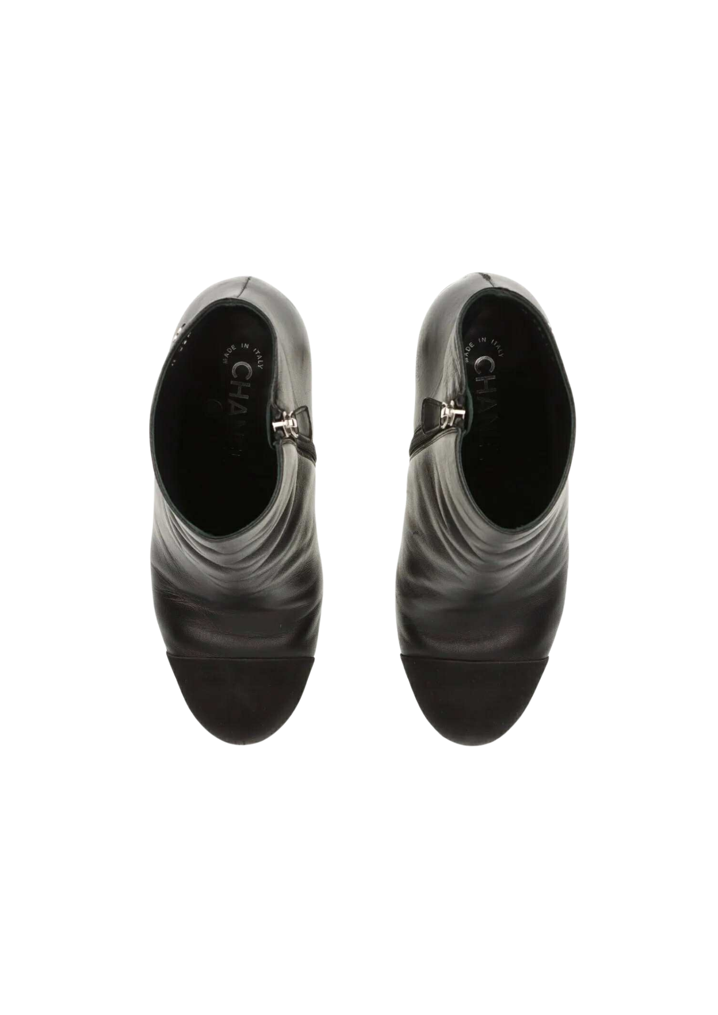 CHANEL Coco Mark Short Boots Ladies 38 1/2