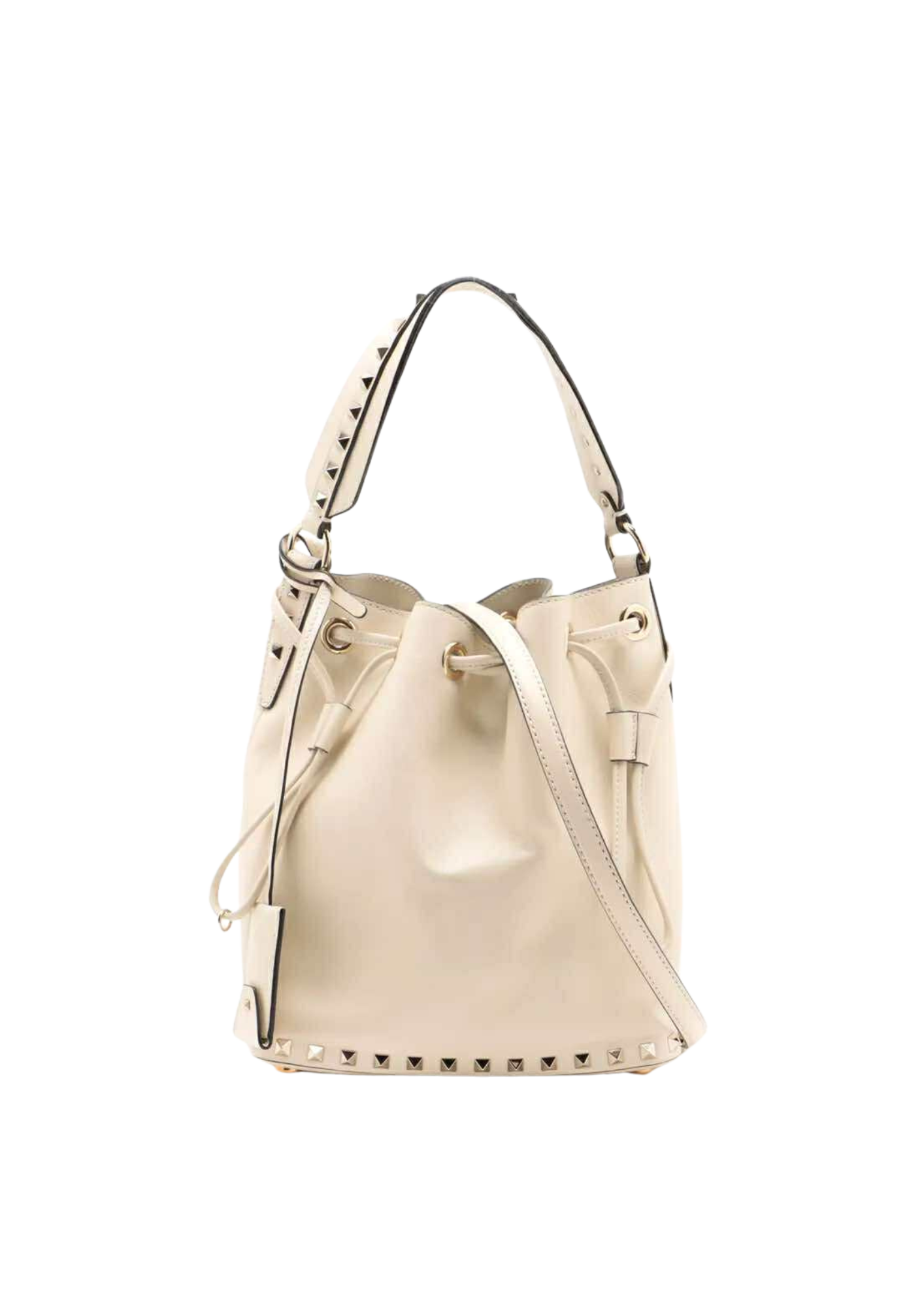 VALENTINO Ivory Leather 2Way Shoulder Bag