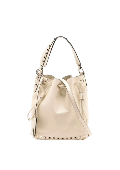 VALENTINO Ivory Leather 2Way Shoulder Bag
