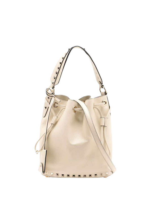 VALENTINO Ivory Leather 2Way Shoulder Bag