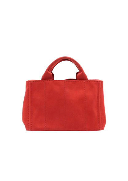 PRADA Canapa Canvas Handbag