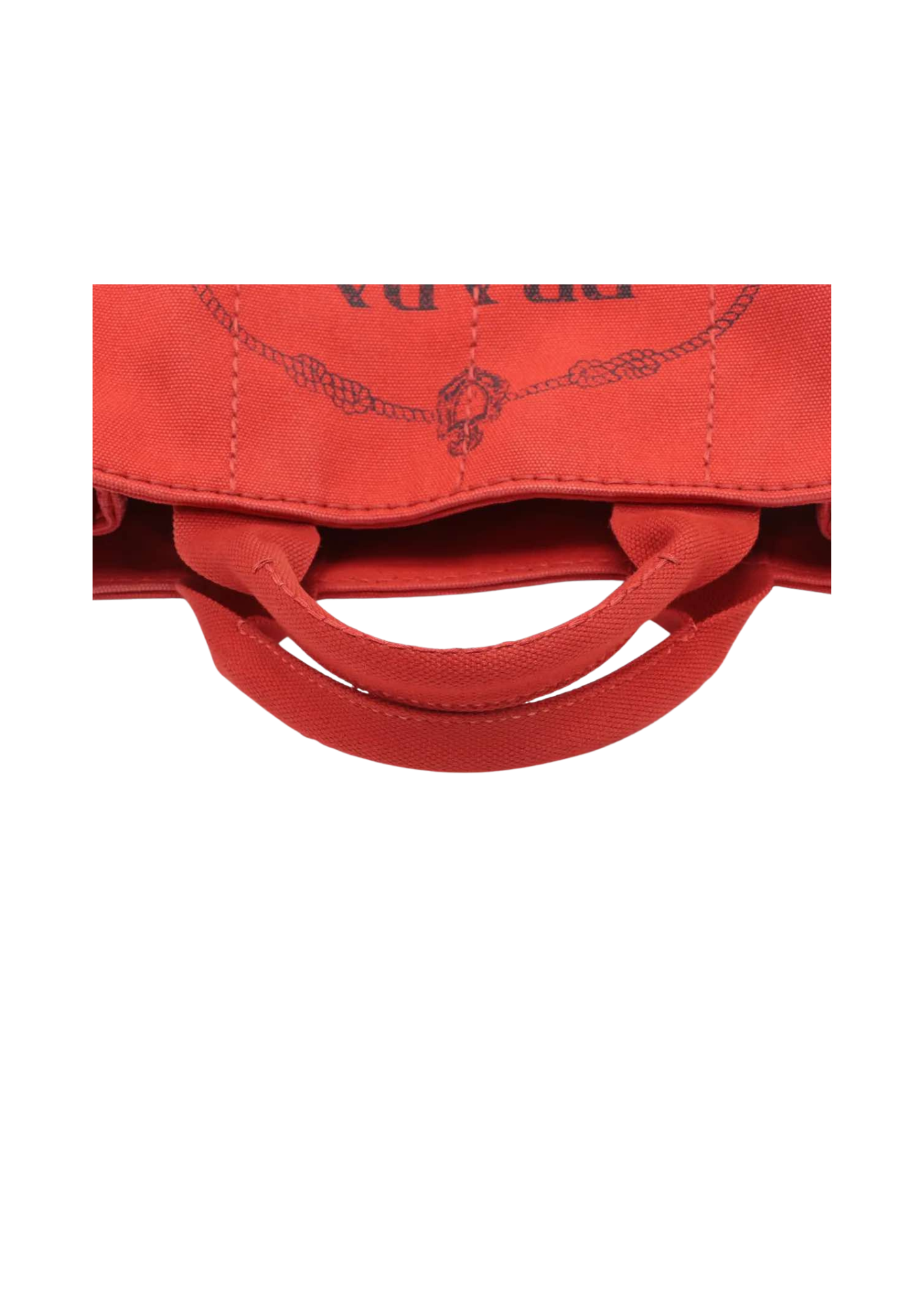 PRADA Canapa Canvas Handbag