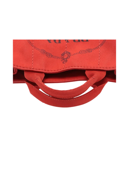 PRADA Canapa Canvas Handbag