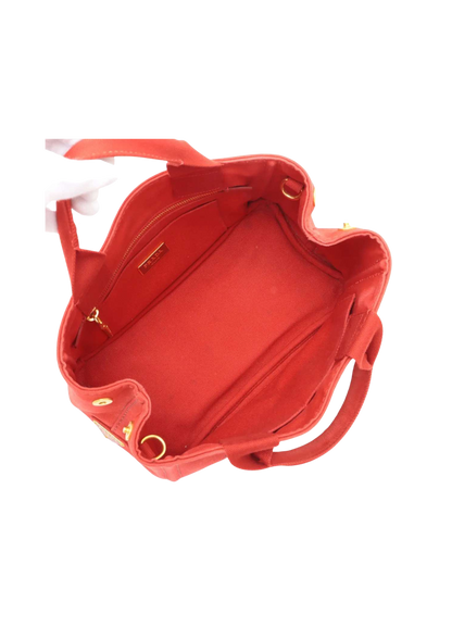 PRADA Canapa Canvas Handbag