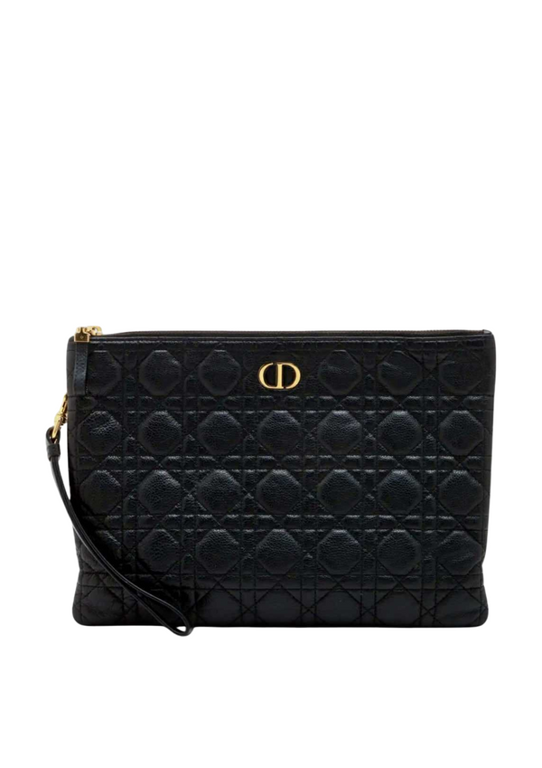 CHRISTIAN DIOR Cannage Leather Clutch