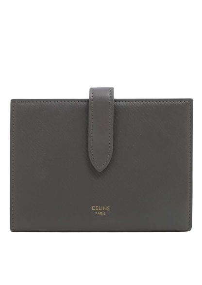 CELINE Strap Wallet Leather